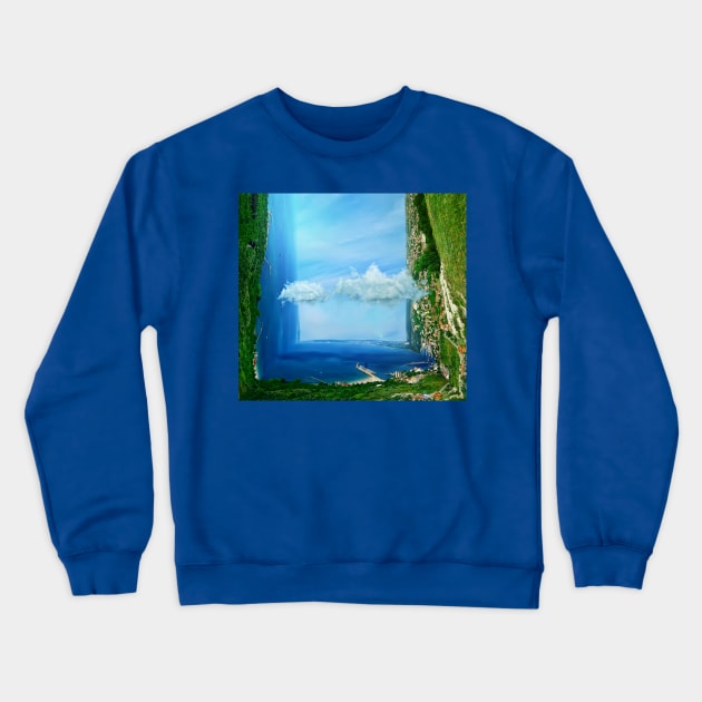 sea 3d Crewneck Sweatshirt by psychoshadow